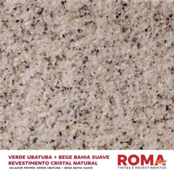 Imagem de REVESTIMENTO CRISTAL GRANITO VERDE UBATUBA + BEGE BAHIA SUAVE 23 KG - ROMA